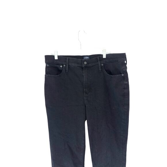 J.Crew Black Basic Casual All Day Stretch Bootcut Jeans Size 33 Style BW338 - Picture 4 of 11